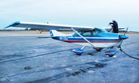 N47DU @ KDAN - Cessna 182 J getting refueled at Danville Regional Airport.. - by Richard T Davis