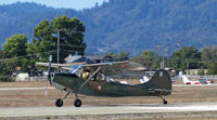 N841CP @ KWVI - Cessna L-19E ex Malta DF 61-2972 landing  at 2010 Watsonville Fly-In - by Steve Nation