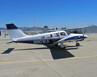 N901KA @ KWVI - 1973 Piper PA-34-200 taxiing at 2010 Watsonville Fly-In - by Steve Nation