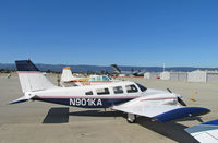 N901KA @ KWVI - 1973 Piper PA-34-200 on static display ramp at 2010 Watsonville Fly-In - by Steve Nation