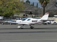 N4465F @ POC - Parked in transient parking - by Helicopterfriend