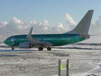 N380BJ @ EGNS - Still in 'Green Scheme'. Big Bizjet for the IOM - by Manxman