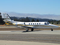 N958GC @ KWVI - GILC Corp 2002 Cessna 550 taxiing in at KWVI home base - by Steve Nation