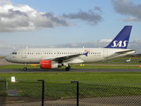 OY-KBR @ EGCC - SAS arriving - by Manxman
