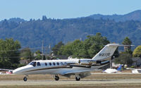 N1277E @ KWVI - Locally-based 2002 Cessna 525 operated by Heaven Express LLC (Corralitols, CA) rolling out at 2010 Watsonville Fly-In - by Steve Nation
