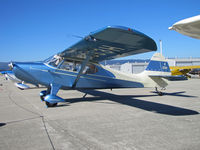 N1353H @ KWVI - 1949 Aeronca 15AC (registration under wing is visible) at 2010 Watsonville Fly-In - by Steve Nation