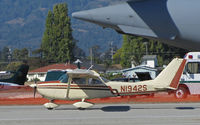 N1942S @ KWVI - 1964 Cessna 172E taxis for take-off at 2010 Watsonville Fly-In - by Steve Nation