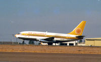 N463GB @ SNA - Orange County Airport , CA Jan '76 - by Henk Geerlings