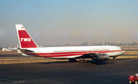 N86740 @ LHR - TWA , B707 - by Henk Geerlings