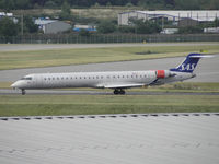 OY-KFB @ EGBB - SAS CRJ OY-KFB leaves BHX - by Manxman