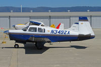 N3492X @ KWVI - Santa Clara County-based 1966 Mooney M20C visiting @ 2010 Watsonville Fly-in - by Steve Nation