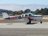 N4384W @ KWVI - Locally-based 1974 Beech A36 Bonanza taxiing @ 2010 Watsonville Fly-in - by Steve Nation