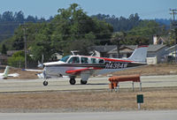 N4384W @ KWVI - Locally-based 1974 Beech A36 Bonanza taking-off @ 2010 Watsonville Fly-in - by Steve Nation