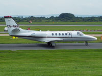 CS-DHH @ EGCC - Netjets Cessna 550 departs - by Manxman