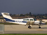 N6704X @ CMA - 1979 Beech 76 DUCHESS, two Lycoming O&VO-360 180 Hp each, CS props, T-tail - by Doug Robertson