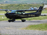 M-BONO @ EGNS - Taxiing into IOM Aeroclub - by Manxman