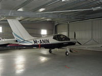 M-ANIN @ EGNS - Thanks for the look inside the hangar! - by Manxman