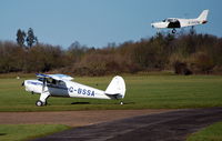 G-BSSA @ EGLM - Luscombe 8E Silvaire Deluxe, with wheel spats removed. - by moxy
