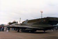 AT-155 @ EGQL - TF-35 Draken of Esk 729 Royal Danish Air Force based at Karup on display at the 1986 RAF Leuchars Airshow. - by Peter Nicholson