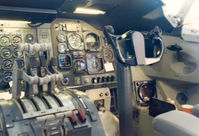 JA8111 @ AMS - Japan Air Lines , cockpit B747-246B , JA8111 - by Henk Geerlings