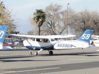N558ER @ POC - Parked in transient parking - by Helicopterfriend