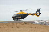 G-WONN @ EGFH - South and East Wales Police Air Support Unit helicopter (Police 32) going on patrol. Marked POLICE on the starboard side. - by Roger Winser