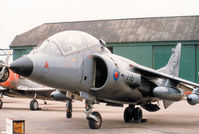 ZB605 @ EGQL - Harrier T.4N of 899 Squadron at RNAS Yeovilton on display at the 1986 RAF Leuchars Airshow. - by Peter Nicholson