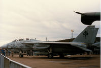 161136 @ EGQL - F-14A Tomcat of Fighter Squadron VF-41 on display at the 1986 RAF Leuchars Airshow. - by Peter Nicholson