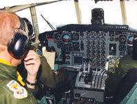 84007 - Swedish Air Force , Cockpit C-130H . 847, en route to F4 - by Henk Geerlings