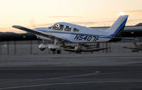N5407F @ CCB - Sunset departure from Runway 24. - by Marty Kusch