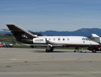 N322RR @ CMA - 1995 Dassault-Breguet MYSTERE FALCON 200, two Garrett ATF-3-6A-4C Turbofans 5,200 lb st each, Max cruise 470 kts, 541 mph, Special Flight Permit-ferry flights - by Doug Robertson