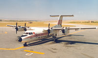 TC-JCG @ MLX - Turkish Airlines , Dash 7 at Malatya ,1985 - by Henk Geerlings