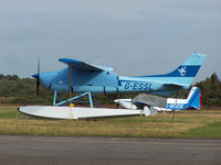 G-ESSL @ EGLK - Cessna 182 Sea plane on dry land at Blackbushe - by Manxman