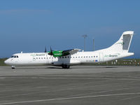 EI-SLL @ EGNS - Aer Arann (Air Contractors) ATR72 taxies in - by Manxman
