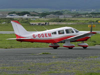 G-OGEM @ EGNS - PA-28 G-OGEM departing - by Manxman