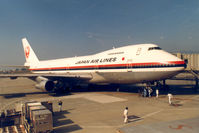 JA8124 @ RJOO - Japan Air Lines, B747 , 1982 - by Henk Geerlings