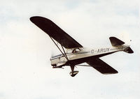 G-ARUY - G-ARUY taking off from Old Warden. This photo was tweaked, to give an Australian registration and the image superimposed over Ayres Rock. The resulting image was then used on advertising hoardings in Ireland to promote Fosters lager. - by Lee Mullins
