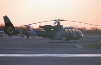 XZ290 @ EGFH - Dusk picture of Army Air Corps Gazelle AH.1 - by Roger Winser