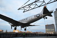 45-951 - Douglas C47B on balcony of the Deutsche Technikmuseum, Berlin. C/n is now apparently 34214 rather than the original c/n 16954. Ex N73856, G-BLFL and N951CA. I assume the rudder is receiving some attention. - by moxy
