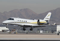 N119KW @ LAS - Final approach to join the weekend corporate boondoggle - by Duncan Kirk