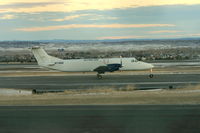 N114AX @ KBIL - Alpine Air Beech 1900 departing Billings Logan 1-21-2011