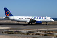 EC-JNC @ GCRR - Spanair's 2005 Airbus A320-232, c/n: 2589 sporting a different tail colour