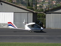N749JH @ SZP - 2008 Caston/Caston Earthstar ODYSSEY, HKS 700E 2 cylinder 4 stroke 60 Hp, 3-blade pusher prop, BRS recovery system, 2 place, Ultralight registered Experimental class, taxi to Rwy 22 - by Doug Robertson