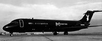 N950PB - Hugh Hefner's DC-9 at Heathrow. It was apparently fitted with a circular bed as part of the in-flight entertainment. - by Lee Mullins