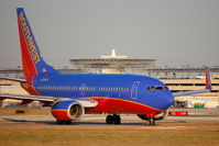 N423WN @ HOU - Lining up rwy 12R - by AJ Heiser