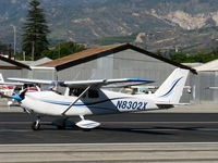 N8302X @ SZP - 1961 Cessna 172C, Continental O-300 145 hp, takeoff roll Rwy 22 - by Doug Robertson