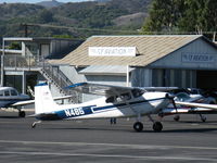 N485 @ SZP - 1959 Cessna 180B, Continental O-470 230 Hp, taxi back - by Doug Robertson