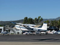 N485 @ SZP - 1959 Cessna 180B, Continental O-470 230 Hp, takeoff climb Rwy 22 - by Doug Robertson