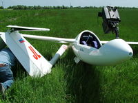 S5-3111 - Following the take off the aerotowed glider climbed steeply above the tow plane. The pilot released and initiated a turn. The wingtip touched the ground and the glider swerved. The pilot remained unhurt, the fuselage and the horizontal stabiliser broke. - by Attila Groszvald-Groszi