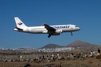 EC-HRP @ GCRR - Spanair 2000 Airbus A320-232, c/n: 1349 - by Terry Fletcher